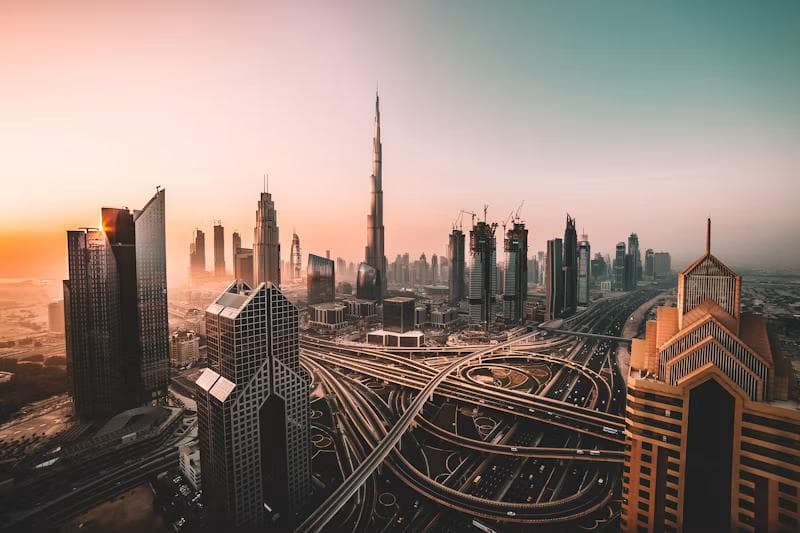 Modern Dubai Skyline Landmark