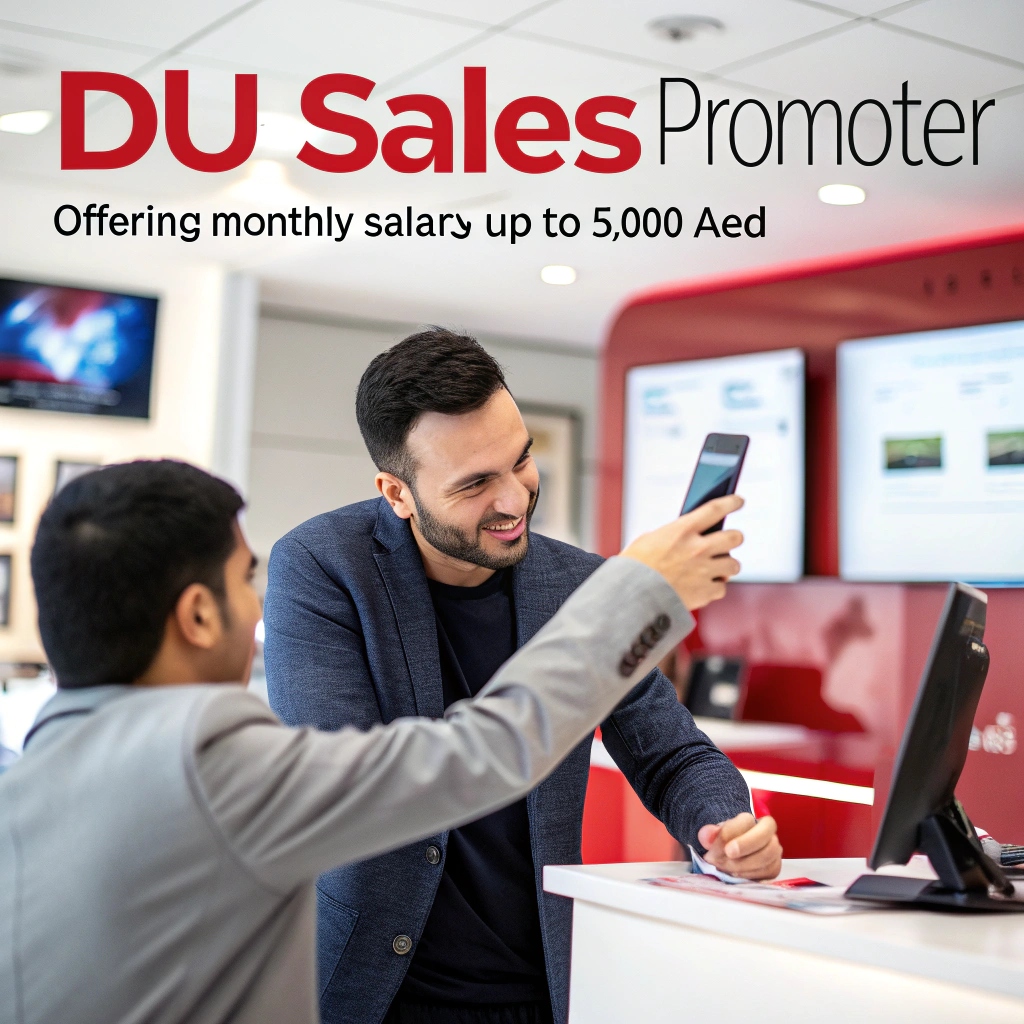 DU sales promoter job in Dubai UAE